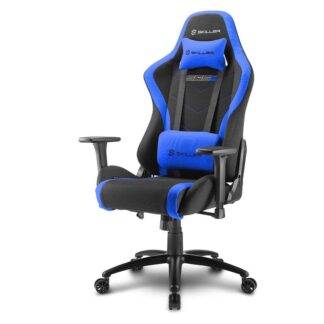 Sharkoon Sedia in Tessuto Nero/Blu imbottita