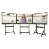 Aula immersiva con 3 monitor touch da 65" 4K