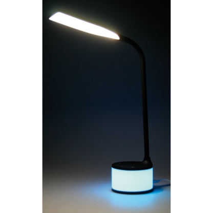 Lampada LED nera con charger USB e luci d’atmosfera - Image 2