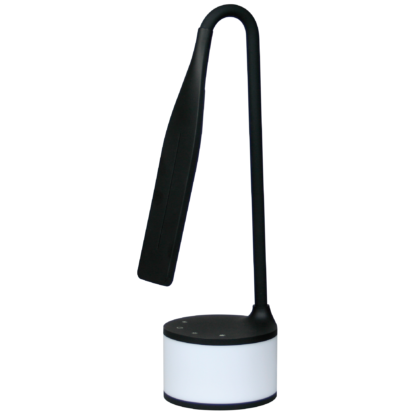 Lampada LED nera con charger USB e luci d’atmosfera - Image 4