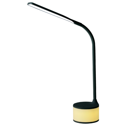 Lampada LED nera con charger USB e luci d’atmosfera - Image 6