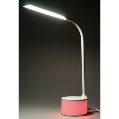 Lampada LED bianca con charger USB e luci d’atmosfera - Image 5